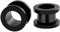 Lieson Flesh Tunnel Set, 2 Stück Edelstahl Tunnel Schwarz Creolen 10mm Ohr Plug Schwarz
