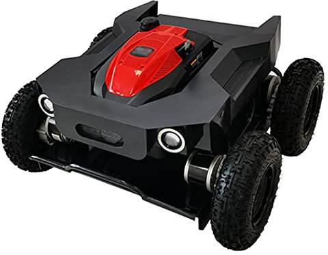 HYQNG Robot Tondeuse À Gazon, pour Pelouse Jusqu'à 600m2 Tondeuse Intelligente avec système à Quatre Roues motrices, Peut Utiliser de l'huile ou de l'électricité, Convient pour Le désherbage
