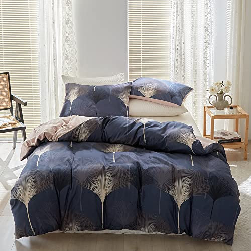 OLDBIAO Bettwäsche 240 x 220 cm und 2 Kissenbezüge 80 x 80 cm, Löwenzahn Flaum Feder Design Wendebettwäsche Set 3 teilig, Doppelbett Bettdecke Cover Bettbezug Hypoallergenic Microfaser Pflegeleicht