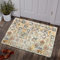 KIMODE Boho Blumen Medaillon Innen Klein Fußmatte 60x90cm,Waschbarer Flur Teppich Weich rutschfest Badematte Für Badezimmer Küche Schlafzimmer Einganglsbereich