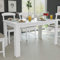 ZEYUAN Esstisch, Esszimmertisch, Baumkantentisch, Dining Tables, Esszimmermöbel, Küchentisch, 140x80x75 cm weiß