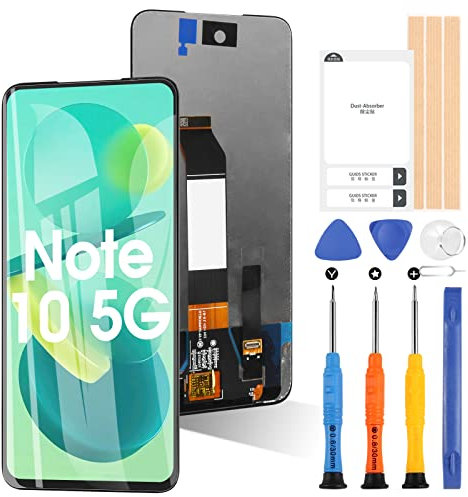 ARSSLY Reemplazo de pantalla para Xiaomi Redmi Note 10 5G M2103K19G M2103K19C Pantalla LCD táctil digitalizador Glass Assembly (No para 4G y Note 10T 5G)