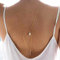Atentuyi Geschichtet Kristall Körper Kette Gold Perle Anhänger Halskette Hochzeit Strass Hintergrund Lariat Halskette Cz Bikini Kette Sommer Bauch Taille Kette Boho Körperschmuck Für Frauen Mädchen