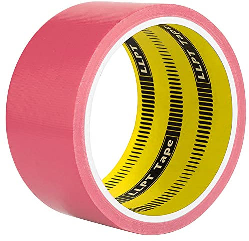 LLPT Klebeband Gewebeband Hochwertiges Farbiges Klebeband Geeignet für DIY Handwerk Dekoration für den Innen- und Außenbereich, 1 Rollen 50MM x 9M Rosa (DT601PK)