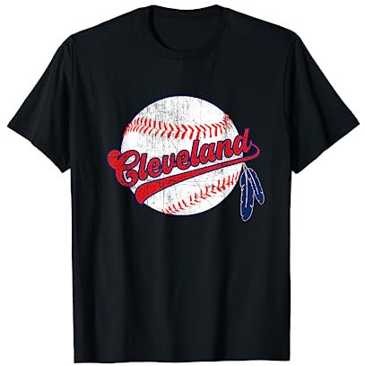 Cleveland Baseball im Vintage-Stil T-Shirt