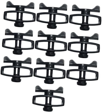 Oshhni Tendeur à cliquet de Fil de crépine de clôture électrique, 10 pièces, Ferme avec Clip, tendeur en Ligne Portable pour Piscine, Robuste