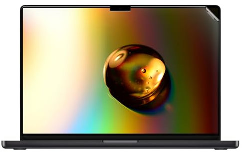 kwmobile Film Protection Compatible avec Apple Macbook Pro 16.2 2023 M3 A2991 - Film de Protection d'écran Mat pour Ordinateur Portable en Plastique