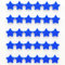 PYJLBX Magnete für Magnettafel, 30 Magnet Kühlschrankmagnete Kühlschrank Magnete Mini Magnete Klein Whiteboard Magnete Magneten Starker Halt Tafelmagnete, für Whiteboard, Pinnwand,Küche (Sterne, Blau)