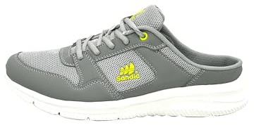 Ablovo® Damen Herren Pantoletten Sandalette Slipper Sabots Sneaker Freizeit (Hellgrau-Grün, EU Schuhgrößensystem, Erwachsene, Herren, Numerisch, M, 42)