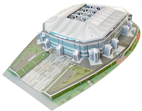 Habarri Veltins Arena Stadion Puzzle 3D - 3D Puzzle-Stadion - 3D Fußballstadion für Kinder und Erwachsene - Modell eines Fußballstadions - Modellbau - 147 Elemente