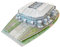 Habarri Veltins Arena Stadion Puzzle 3D - 3D Puzzle-Stadion - 3D Fußballstadion für Kinder und Erwachsene - Modell eines Fußballstadions - Modellbau - 147 Elemente