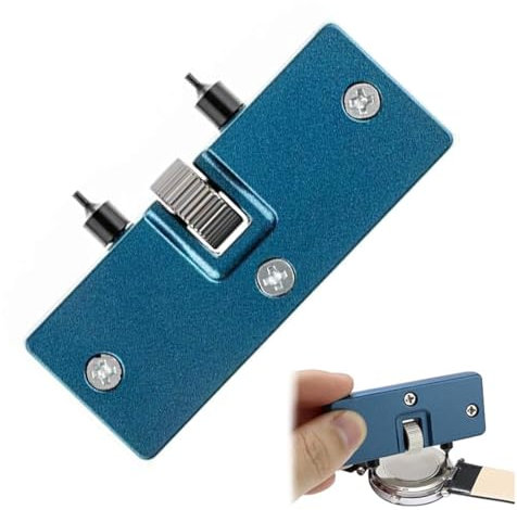 MEXRUMI 1 Pièce Ouvre Fond De Boîtier De Montre Ouvre Boîtier Ajustable Changement Pile Montre Ouvre Boitier Montre Montre Clé Remover Outil Pour Ouvrir Le Couvercle De La Montre En Tournant (Bleu)