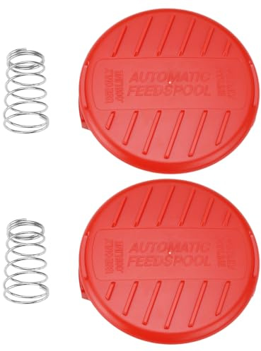 LT Easiyl Lot de 2 Couvercles de Bobine pour Tondeuse à Gazon Couvercle de Bobine de Tondeuse à Gazon Compatible avec Black & Decker BESTA530 GH400 GL4525 GL5028 GLC120 Les Tondeuses à Gazon
