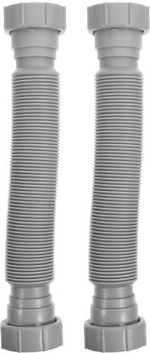Yardenfun 2stücke Flexibler Erweiterbarer Ablaufschlauch Aus Kunststoff Druckbeständig Und Langlebig Geeignet Als Verlängerung Für Waschbecken Und Spüle Installieren Und Auszuwechseln