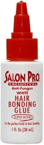 NIGINWIGOLOGY Salon Pro Bonding Glue White, 1oz – Latex-Based Hair Extension Adhesive for Blonde & Light Brown Hair