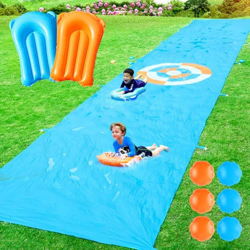 2 in 1 Lawn Water Slide and toss Game