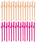 KEQAR 30 Pailles Réutilisables, Lot de Pailles en Plastique Réutilisables, Pailles de Fête pour Boissons Amusantes, Cocktail pour Fête, Anniversaire, Mariage, Fête (Rose et couleur chair)