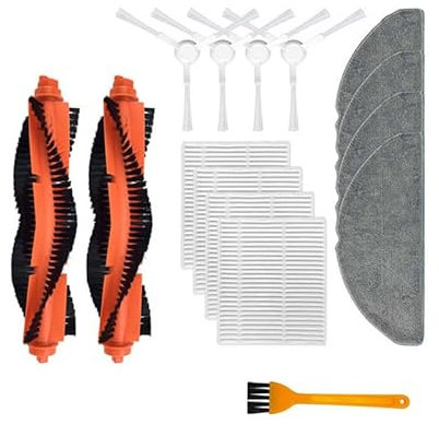 Juego de 15 aspiradoras robot para Xiaomi E10/C103/B112, incluye 2 cepillos principales, 4 filtros, 2 pares de cepillos laterales, 4 fregonas, 1 cepillo