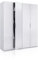 duehome | Armario 4 Puertas, Armario de Dormitorio, Color Blanco Brillo, Modelo Belar, Medidas 200 cm (Alto) x 180 (Ancho) x 52 cm (Fondo)