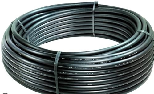 Tubo nero in polietilene bassa densità ideale per uso irrigazione dei giardini e degli orti disponibile vari diametri e metrature (16 mm, 2,5 metri)