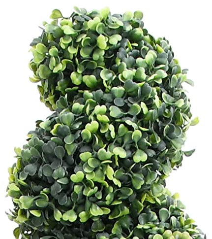Gecheer Künstlicher Buchsbaum mit Topf Spiralform Grün 100 cm