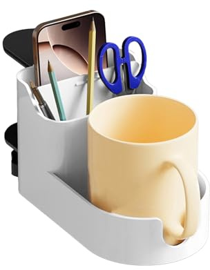 Clamp Cup Holder - Becherhalter | Tischstad | Schreibtischbecher | Clip auf Tumbler Tool für Tisch, Boot, Roller, Walker, Non Slip Clip On Tumbler Stand für Dining Room Restaurant Schule Schlafzimmer