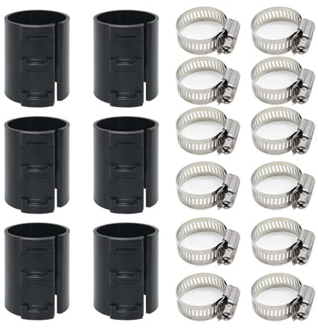 Multipurpose 18pcs Office Chair Cylinder Fixing Set Portable Accessory for Sinking Chairs with Metal Hose Clamps Chair Cylinder Stabilizers