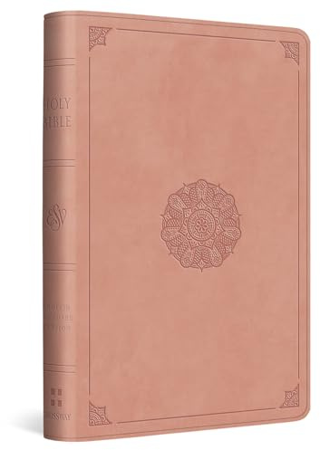 ESV Compact Bible, Red Letter (TruTone, Blush Rose, Emblem Design)