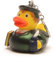 Martin Luther Quietscheenten-Schlüsselanhänger I DUCKSHOP I Badeente I L: 6 cm