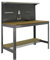 Simon Rack Banco de Trabajo Taller, Capacidad Carga 600 kg, 1445x1210x610 mm, Mesa de Trabajo, Gris/Madera - BT3