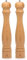 Andrew James Salt and Pepper Mills Set 41cm | Large Wooden Spice Grinders | Tall Rustic Italian Restaurant Style Shakers | Refillable | Stylish Condiment Set