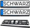 Kennzeichenhalter in Schwarz Satz 2 Stück Kennzeichen Nummernschild Halter für EU KFZ-Kennzeichen einfache Montage Made in The EU…