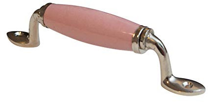 Knober Dekorativer Möbelgriff Schubladengriff Keramik Schrankgriff Shabby Chic Küche (Möbelgriff Keramik Porzellan Schrankgriff Küchengriff rosa Landhausstil …)