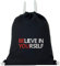 EXPRESS-STICKEREI Motivation Sportbeutel Turnbeutel mit Spruch Gymbag Rucksack lustige Beuteltasche