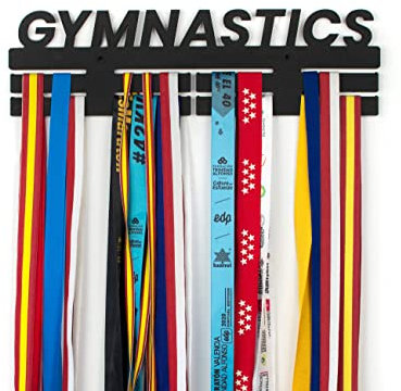 CONTRAXT Medaillenhalter Medaillen aufbewahrung Gymnastik. Medalien aufhänger Sportler Geschenk Medal Holder (Gymnastics, L)