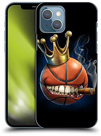 Head Case Designs Offizielle Tom Wood König des Basketball Monster Harte Rueckseiten Handyhülle Hülle Huelle kompatibel mit Apple iPhone 13