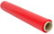Film pour emballer 50 cm de large et étirable jusqu'à 300 mètres de longueur - Rouleau de film élastique manuel pour emballage industriel - Ofituria (Rouge, 1 Roleau)