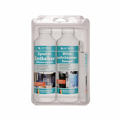 HOTREGA Kaffeeautomaten-Reinigungs-Set für Kaffeevollautomaten, Espressomaschinen, Padmaschinen, Milchaufschäumer