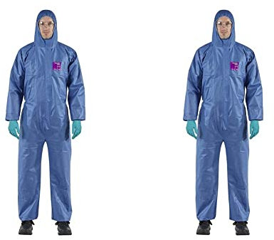 Ansell Mixte Combinaison, Bleu, S (Lot de 2)