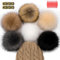 6 PCS Bommel für Mütze 5.5 Zoll Fellbommel Mit Druckknopf Kunstfell Bommel Groß Fellbommel für Mützen Pompon Kunstfell für Münzen Kunstfell Pompons Groß für Mütze-Klassischer Stil