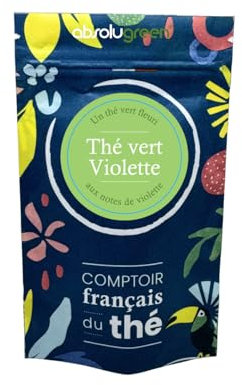 Thé Vert Violette - Comptoir Français du Thé - Thé Vert violette - Maison Française - Thé en vrac
