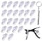 12 Pcs Nose Pads for Glasses, Spectacle Nose Pads, Push on Nose Pads Silicone, Nose Pads for Eyeglasses and Sunglasses, Comes with a Screwdriver to Help You Repair Your Glasses