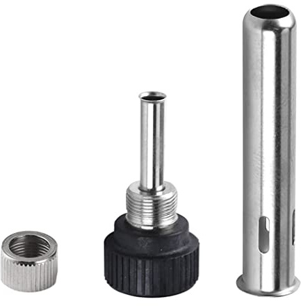 Riiichflowshop 936 Soldering Iron Sleeve Kit Replacement of Broken Parts for Electronic Enthusiasts Professionals Corrosion Resistance Stainless Steel And Plastic