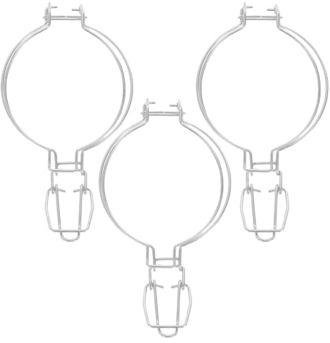3pcs Stainless Steel Jar Wire Clamp for Glass Can Sealing,Wide Mouth Storage Jars Fasteners for Kitchen and Outdoor Food Preservation Accessories