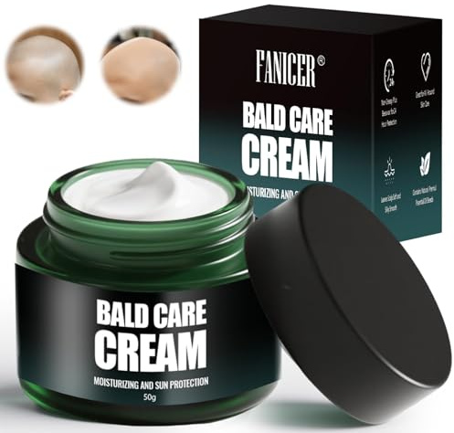 50ml Crema hidratante para el cabelludo, crema calva, Crema Cuidado Del Cuero Cabelludo, Hidratación Evitar la sequedad del cuero cabelludo, Atención de calidad a personas calvas