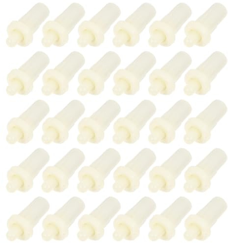 TEHAUX Goupilles de Réparation Universelles en Plastique Blanc, Lot de 50 Pièces, pour Volets Persiennes Intérieurs, Fixations pour Fenêtres et Stores, Pièces Détachées Solide
