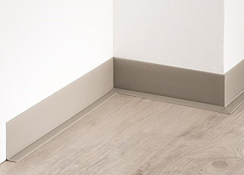 Plinthe souple de 50 x 15 mm « 10310-0101 » en PVC souple 50 mètres courants | Baguette en plastique blanc | Plinthe blanche