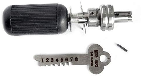 Loboo Idea Stainless Steel 10 Pins Advanced Tubular Lock Pick Tool Lock Pick Set