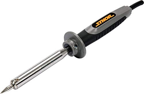 STHOR Lötkolben 400°, ergonomische Ausführung, Leistung nach Wunsch: 30-60 Watt, Weichlöten Feinlötkolben (Lötspitze: 7 mm | 80 Watt)
