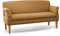 CAVADORE 3-Sitzer Küchensofa Malm, Sitzbank für Küche oder Esszimmer inkl. Armteilverstellung, Leichte Fleckenentfernung dank Soft Clean, 182 x 97 x 78, Flachgewebe: gelb
